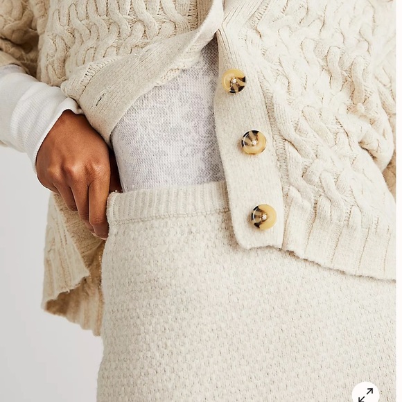 Free People Mae Sweater Mini Skirt Au Lait Sz XS - Picture 5 of 16